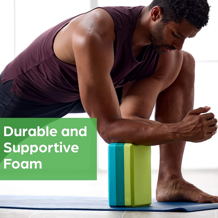 Support Yoga Block - Non-slip EVA Foam-Black-Nora Luxe