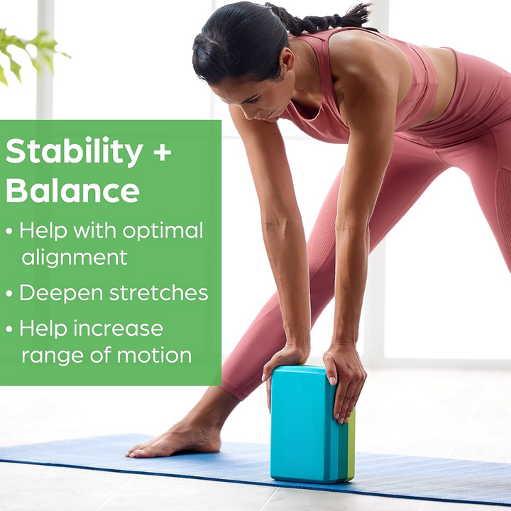 Support Yoga Block - Non-slip EVA Foam-Black-Nora Luxe