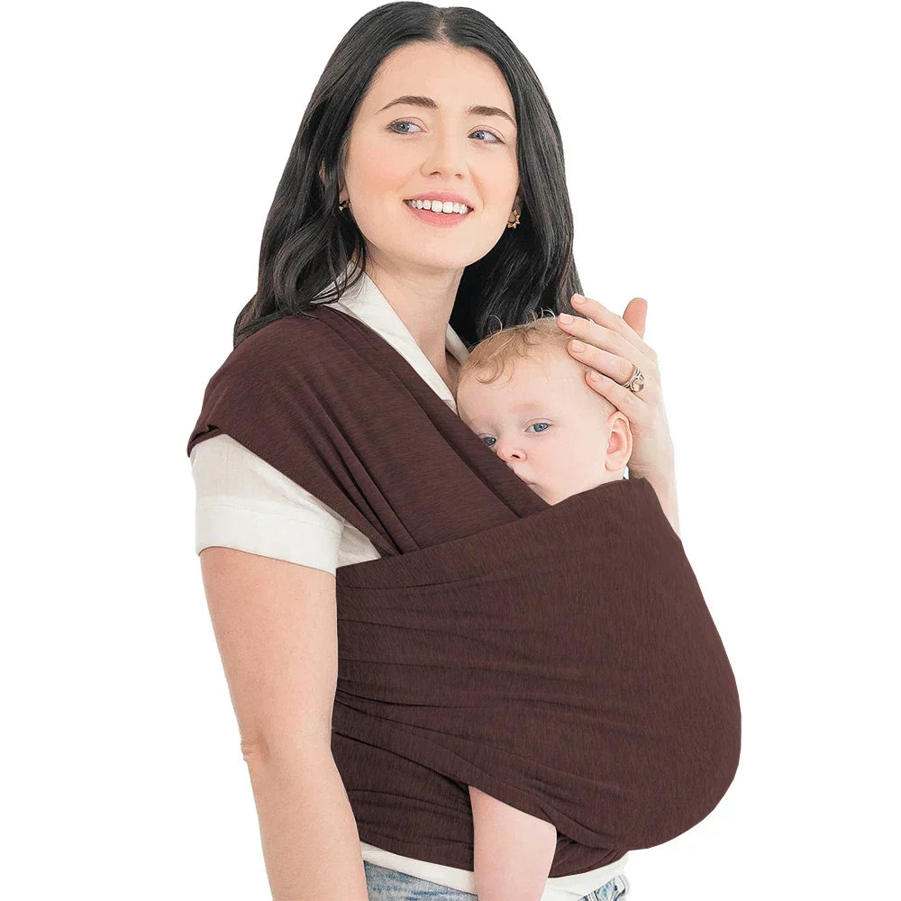 Supportive Baby Carrier - CuddleWrap-Brown-Nora Luxe