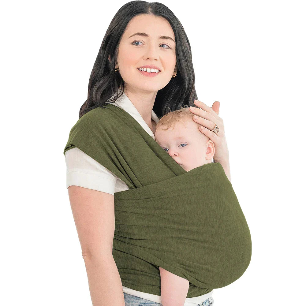 Supportive Baby Carrier - CuddleWrap-Green-Nora Luxe