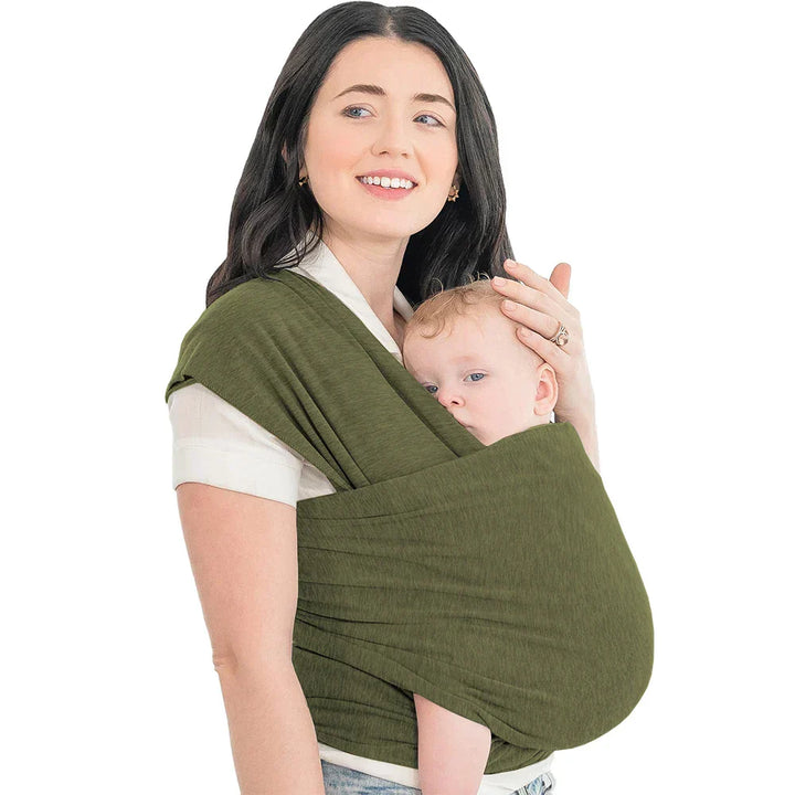Supportive Baby Carrier - CuddleWrap-Green-Nora Luxe