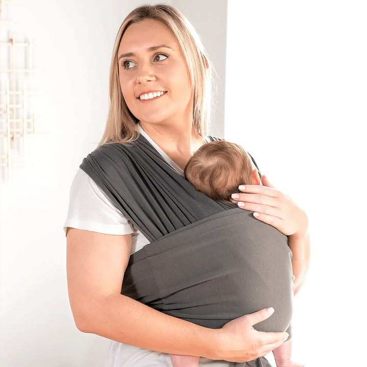 Supportive Baby Carrier - CuddleWrap-Light Gray-Nora Luxe