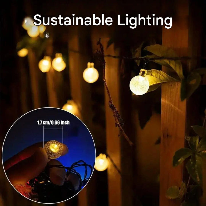 Sustainable LED Light Chain - SolarGlow-16.40 FT - 20 Lights-Nora Luxe