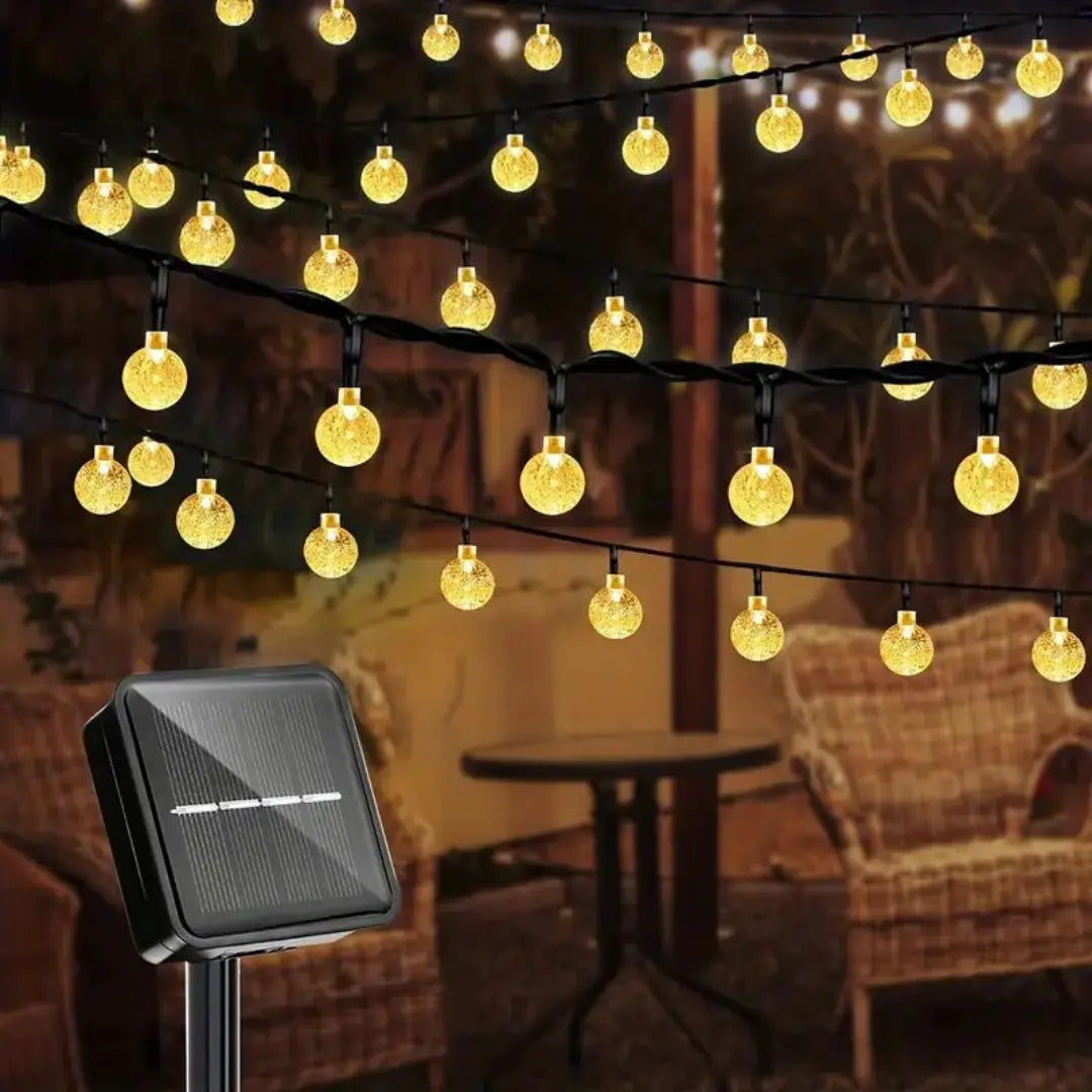 Sustainable LED Light Chain - SolarGlow-16.40 FT - 20 Lights-Nora Luxe