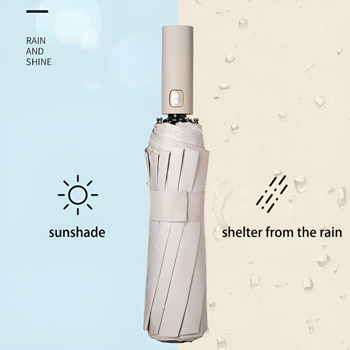 Sustainable Umbrella with UV Protection - StormShield-Light green-Nora Luxe