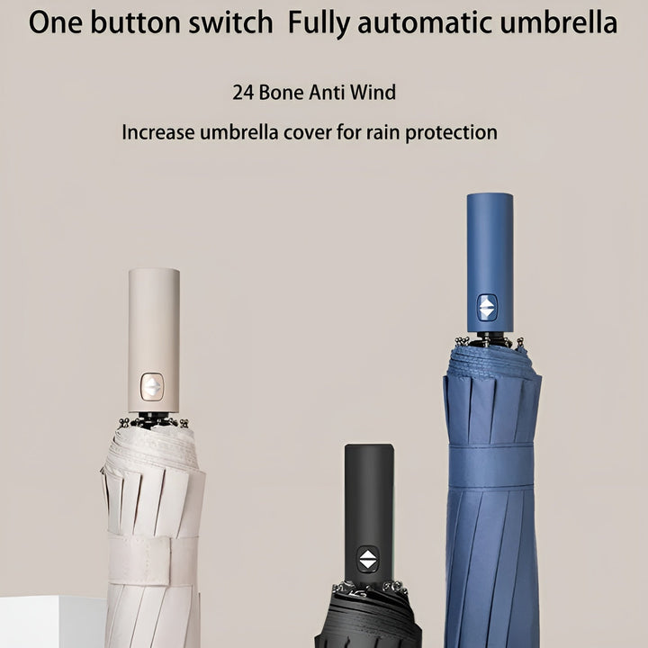 Sustainable Umbrella with UV Protection - StormShield-Light green-Nora Luxe