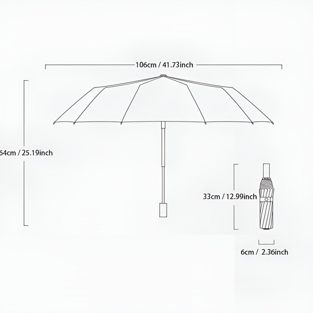 Sustainable Umbrella with UV Protection - StormShield-Light green-Nora Luxe