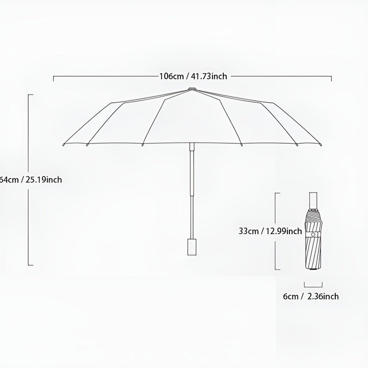 Sustainable Umbrella with UV Protection - StormShield-Light green-Nora Luxe
