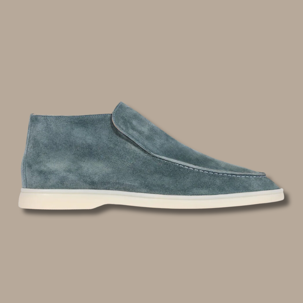 Sweden Loafers - LuxeStride SpringFlair-Suede - Beige-5.0-Nora Luxe