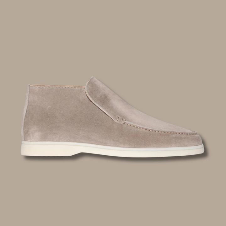 Sweden Loafers - LuxeStride SpringFlair-Suede - Beige-5.0-Nora Luxe