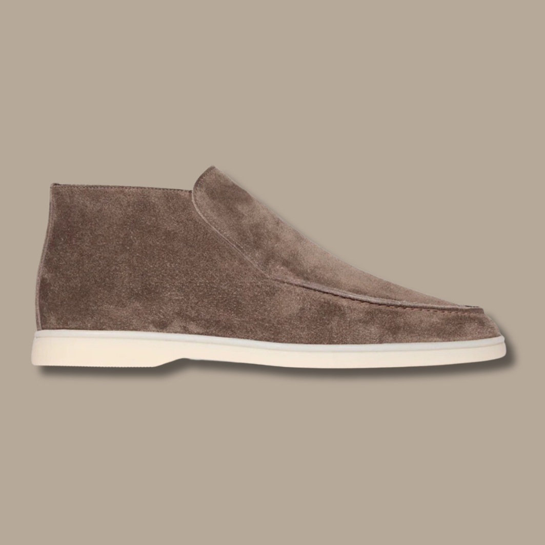 Sweden Loafers - LuxeStride SpringFlair-Suede - Light Brown-5.0-Nora Luxe