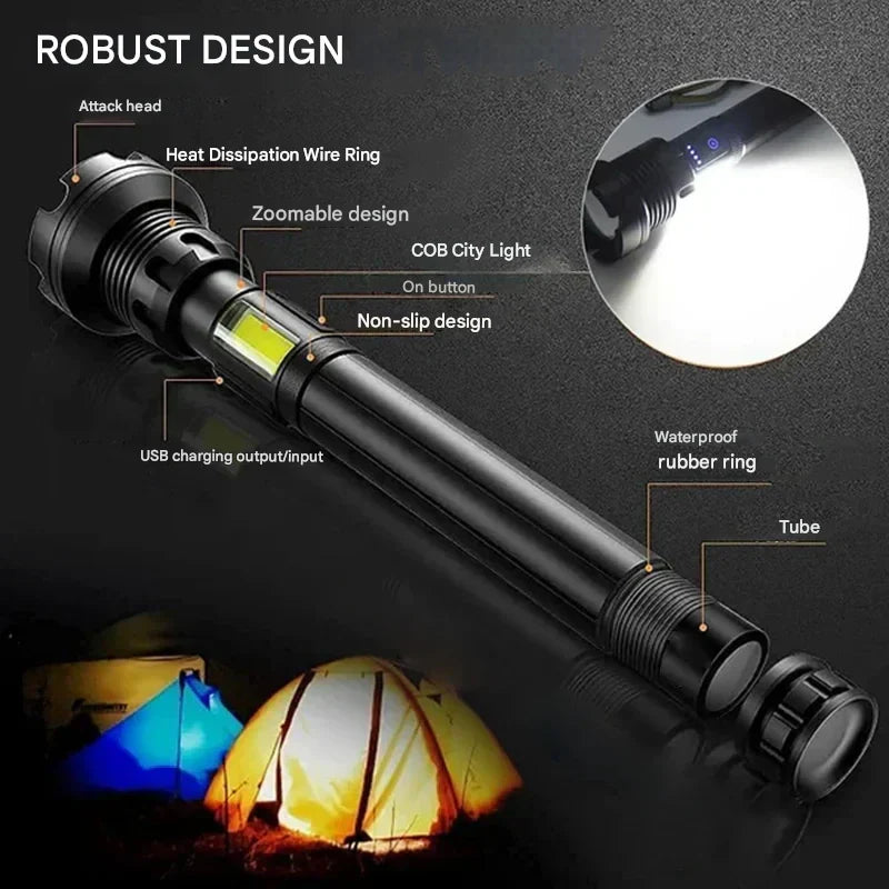 Tactical Flashlight - LumenTact-Basic version (50000 LUMEN)-Excl. battery-Nora Luxe
