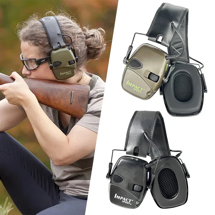Tactical Hearing Protection - SoundShield-Model B Green-Nora Luxe