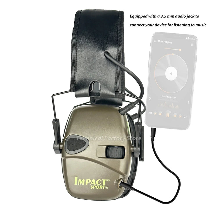 Tactical Hearing Protection - SoundShield-Model B Green-Nora Luxe