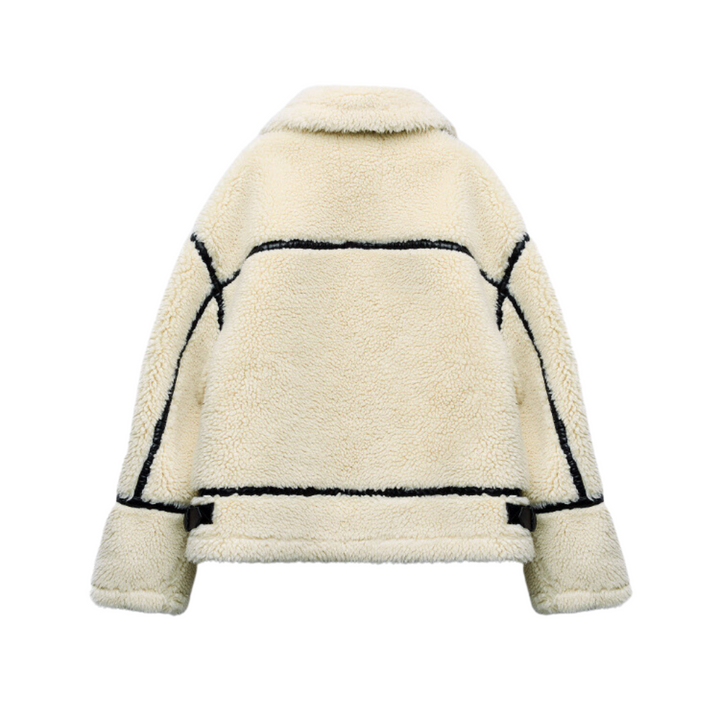Teddy Pilot Jacket - Dilara | Trendy, Warm, Oversized & Stylish!-S-Nora Luxe