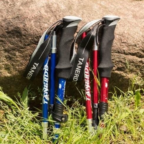 Telescopic Walking Sticks - TrailMaster-Red-Nora Luxe