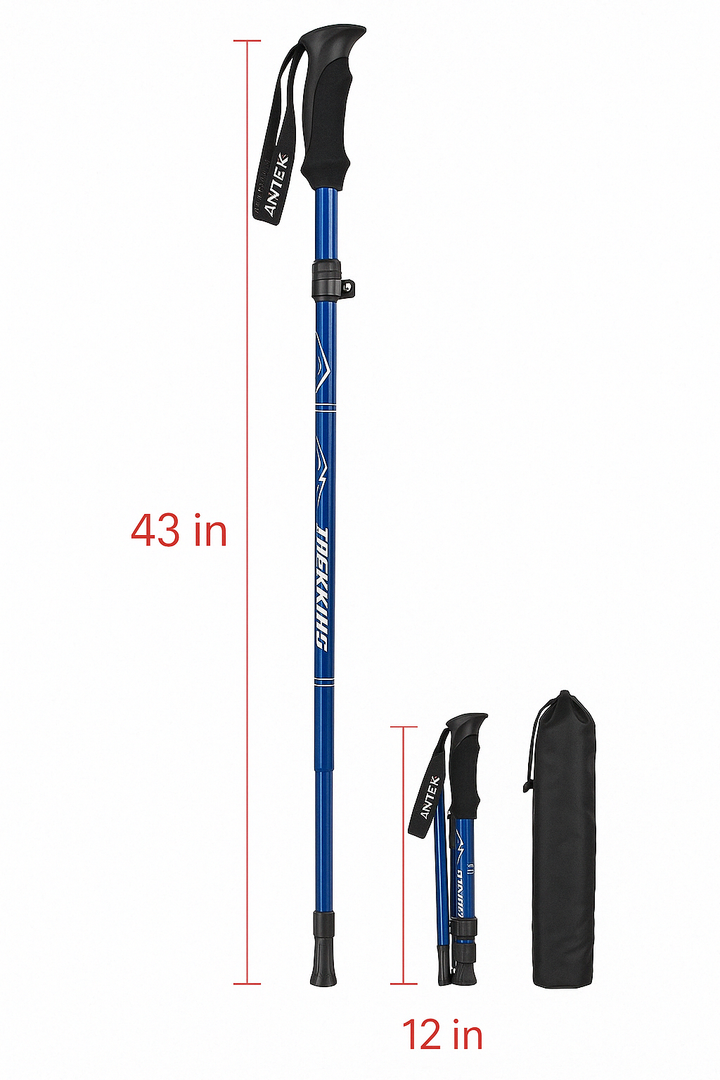 Telescopic Walking Sticks - TrailMaster-Red-Nora Luxe