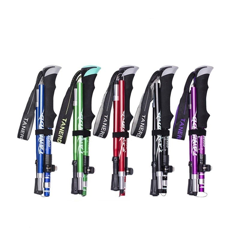 Telescopic Walking Sticks - TrailMaster-Red-Nora Luxe
