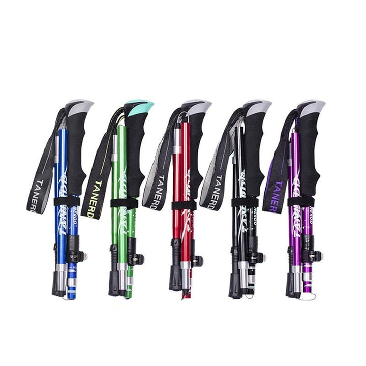 Telescopic Walking Sticks - TrailMaster-Red-Nora Luxe