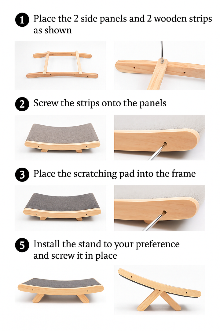 The 3-in-1 Cat Scratching Post and Lounger - ClawLounge™-Nora Luxe
