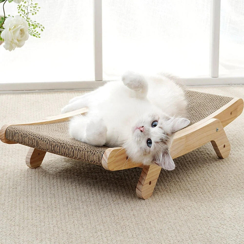 The 3-in-1 Cat Scratching Post and Lounger - ClawLounge™-Nora Luxe