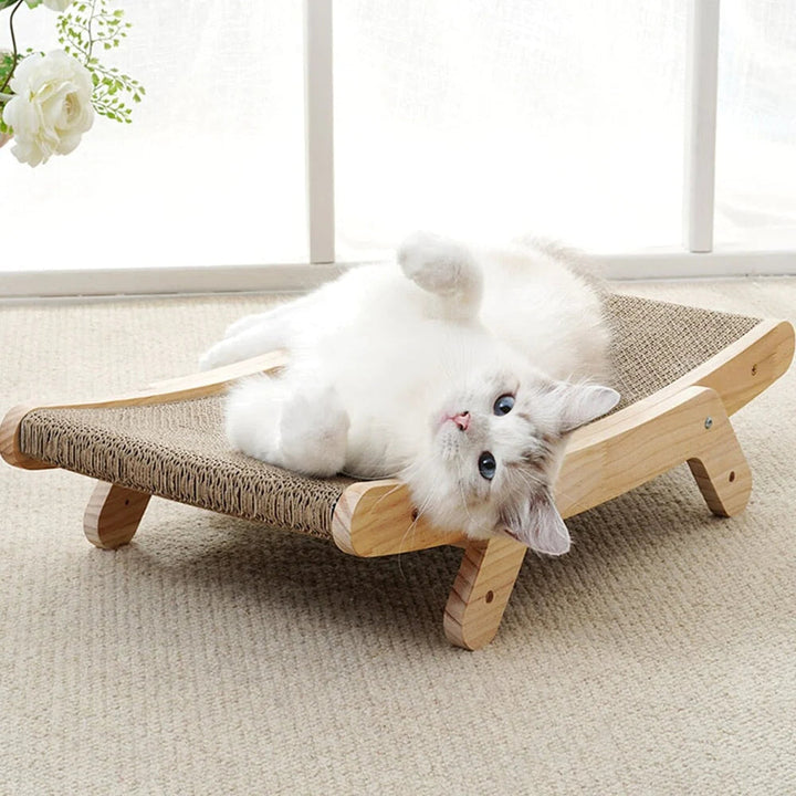 The 3-in-1 Cat Scratching Post and Lounger - ClawLounge™-Nora Luxe