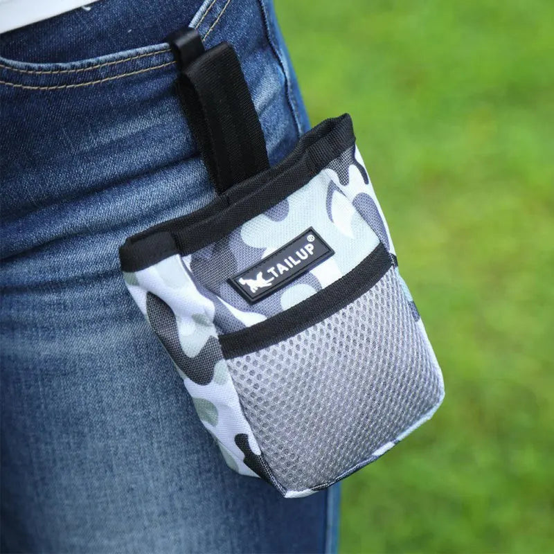 The Practical Hip Bag for Animal Training - PawTrainer-Grey-Nora Luxe