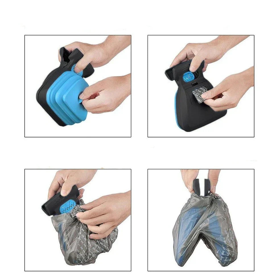 The Ultimate Pooper Scooper + FREE 1 Pack of Biodegradable Bags - PooPal-Blue-S-Nora Luxe