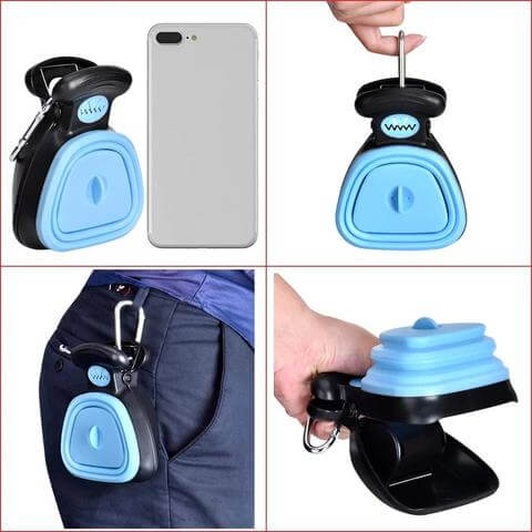 The Ultimate Pooper Scooper + FREE 1 Pack of Biodegradable Bags - PooPal-Blue-S-Nora Luxe