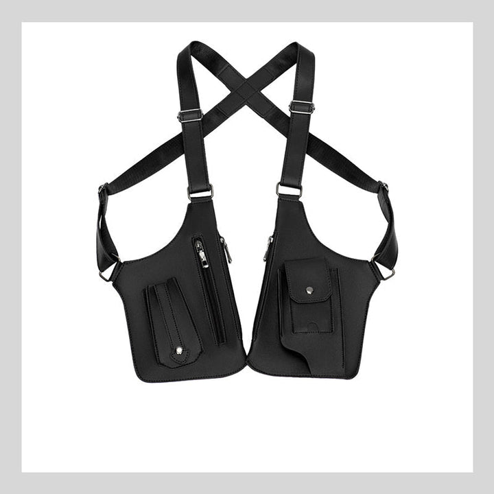 Theft-Resistant Men's Shoulder Bag – ShadowCarry Pro-Black-Nora Luxe