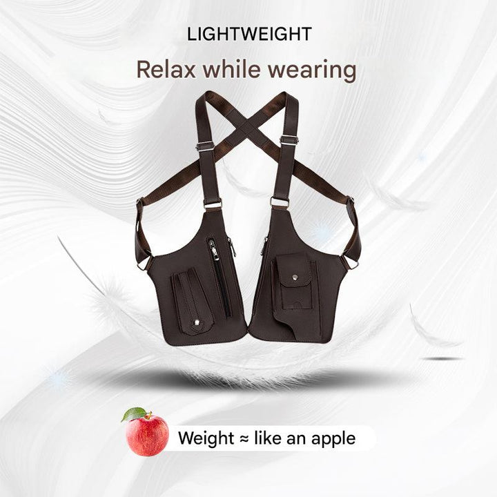 Theft-Resistant Men's Shoulder Bag – ShadowCarry Pro-Black-Nora Luxe