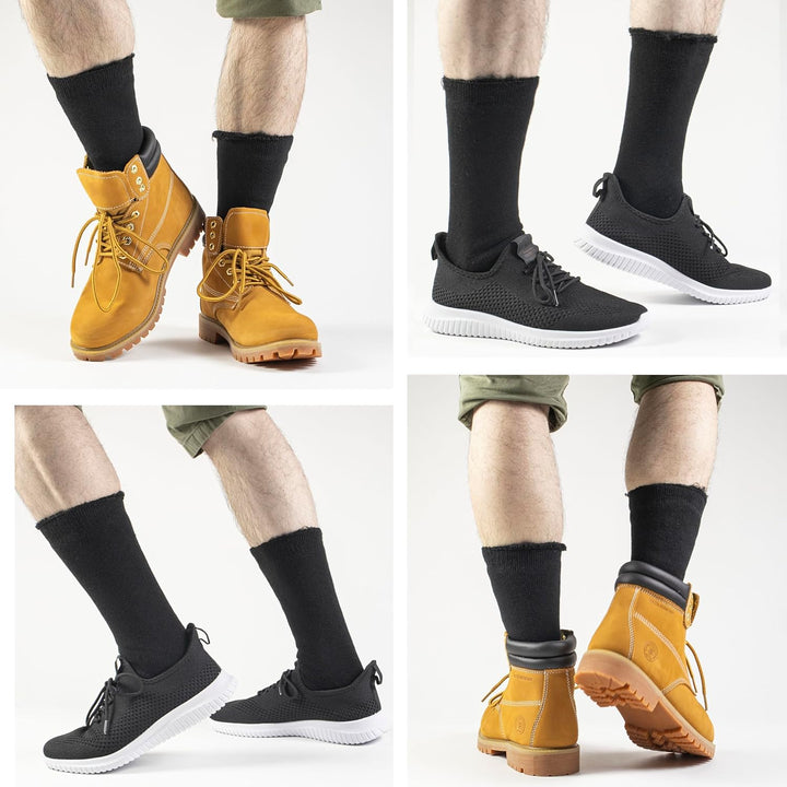 Thermal Cloud Socks for Men - Oliver-6 Pairs of Mixed Colors-Nora Luxe