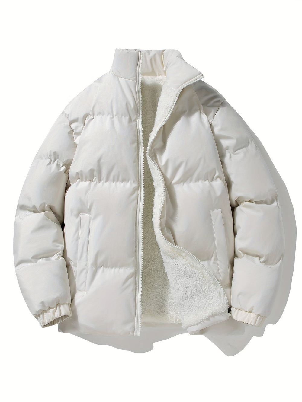 Thermal Jacket with Fleece Lining for Men - Derek-White-XS-Nora Luxe