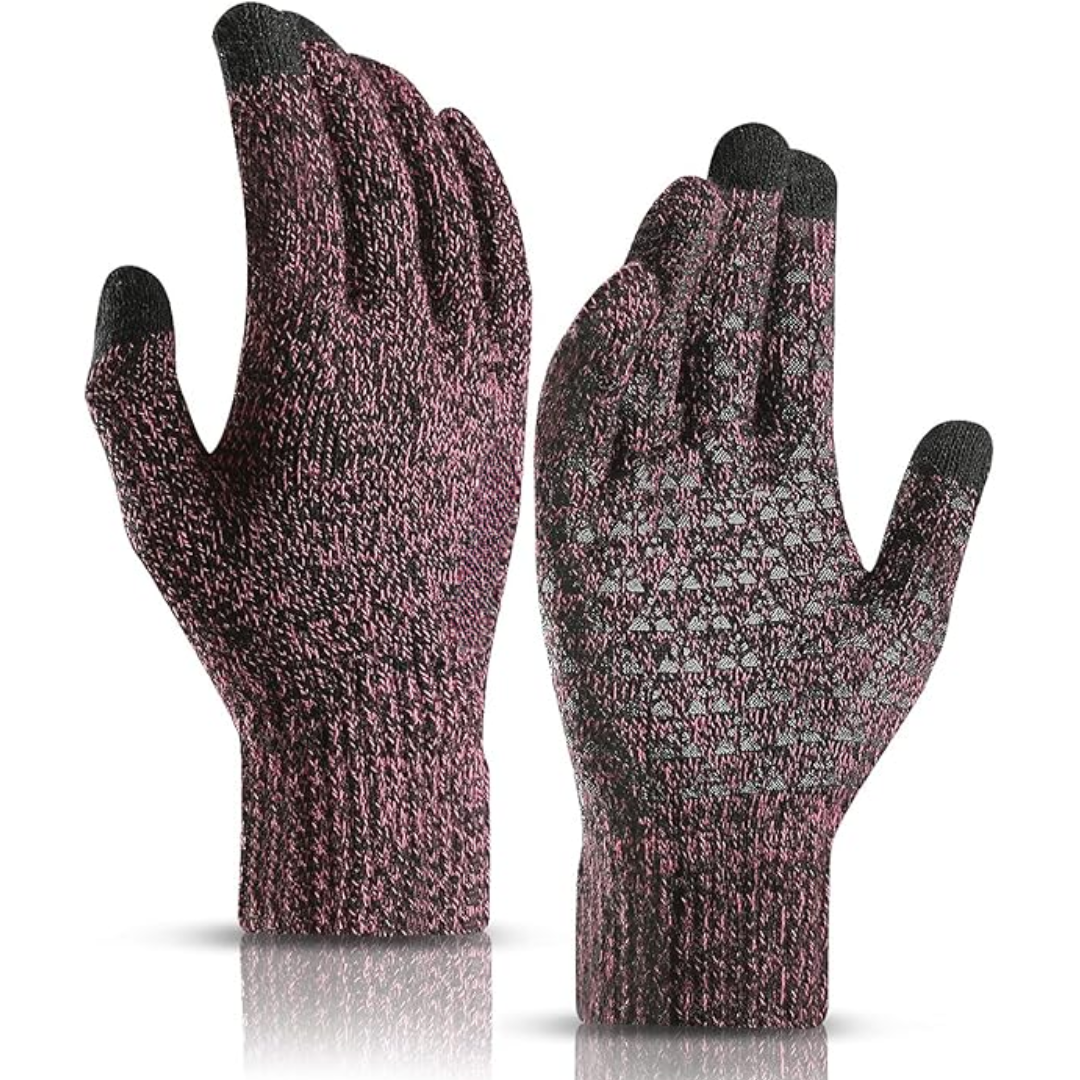 Thermal Touchscreen Winter Gloves - WarmFlex-Black-Nora Luxe