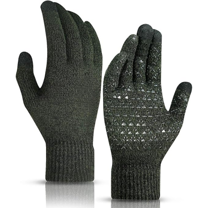 Thermal Touchscreen Winter Gloves - WarmFlex-Midnight Green-Nora Luxe