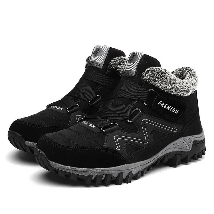 Thermal Unisex Hiking Shoes - AlpineWarm-Black-3-Nora Luxe