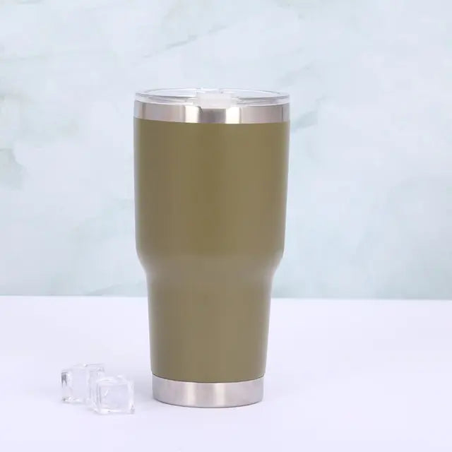 Thermo mug with sliding lid - TempTraveler-Green-Nora Luxe