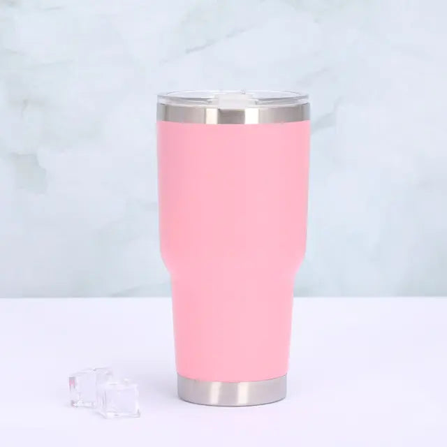 Thermo mug with sliding lid - TempTraveler-Pink-Nora Luxe