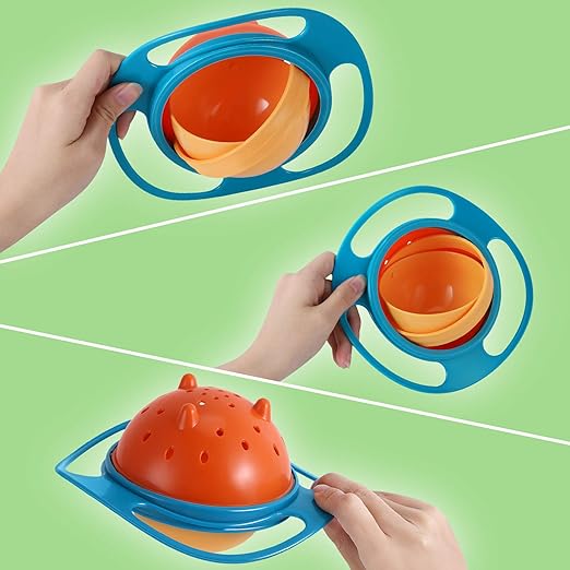 Tilt and Leak-Free Gyrocom - SpinSnack-Green-Nora Luxe