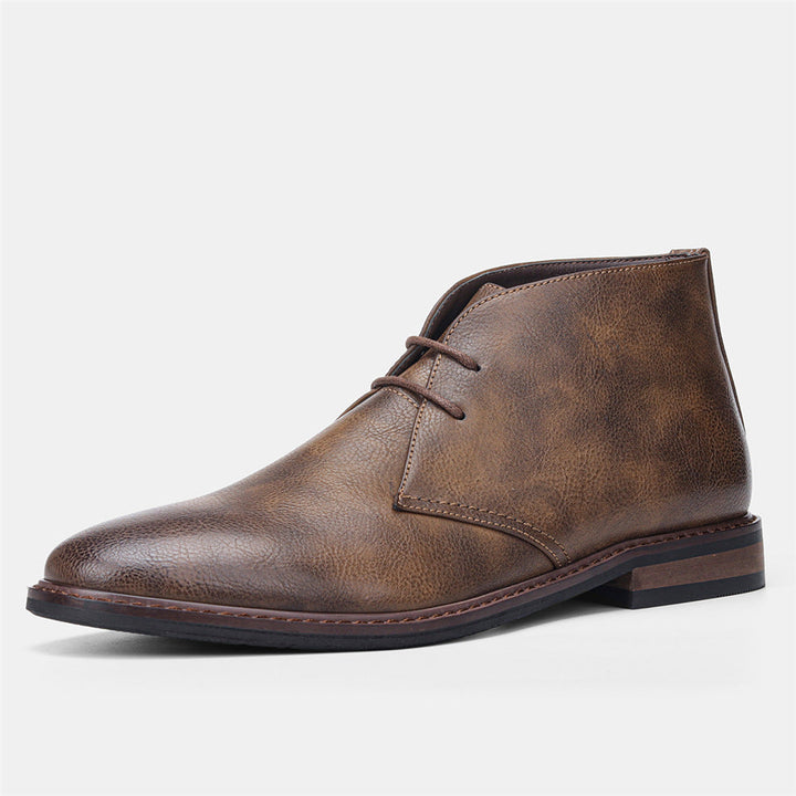 Timeless Desert Boots in Vintage Style for Men - Hugo-Coffee-6-Nora Luxe