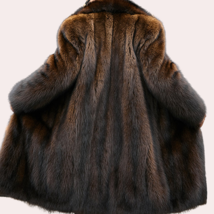 Timeless Men's Coat with Fur Look - Jules-Brown-S-Nora Luxe