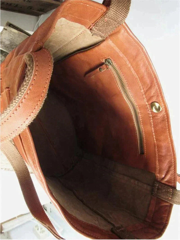 Timeless Tote Bag - Elora-Brown-Nora Luxe