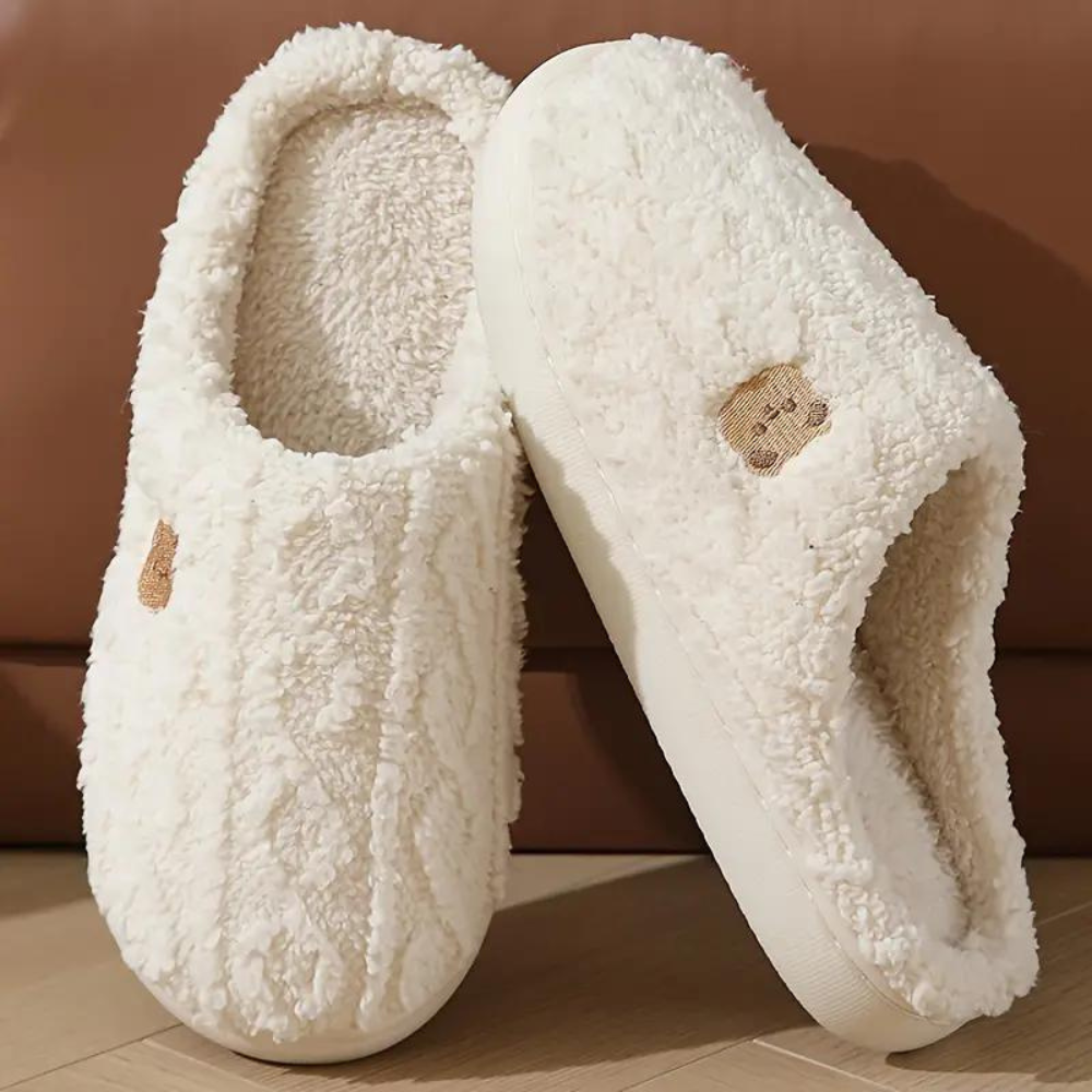Tinsel - Comfy Soft Slippers for Women-White-4-Nora Luxe