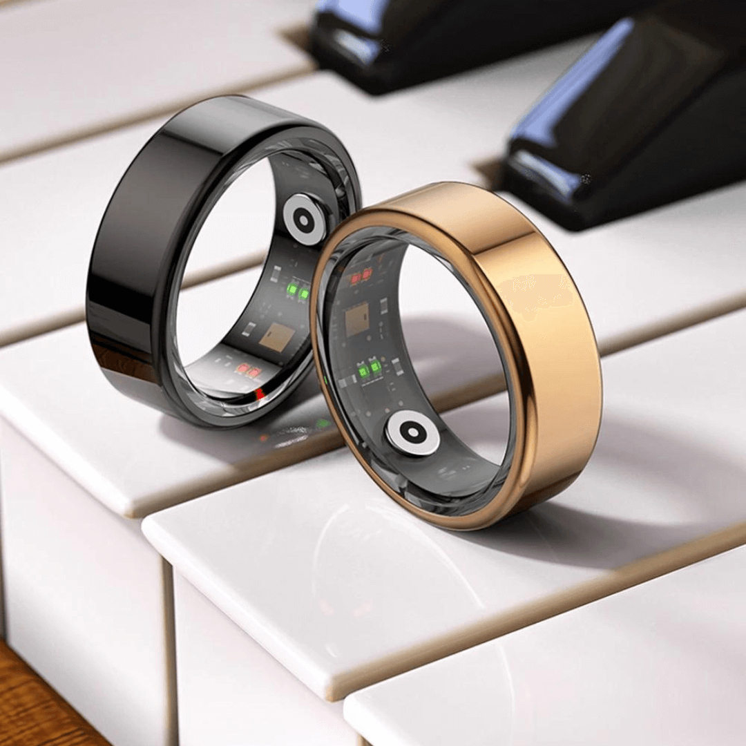 Titanium Health Tracker Ring - VitaRing-Black-18.1mm = 0.713 inches-Nora Luxe