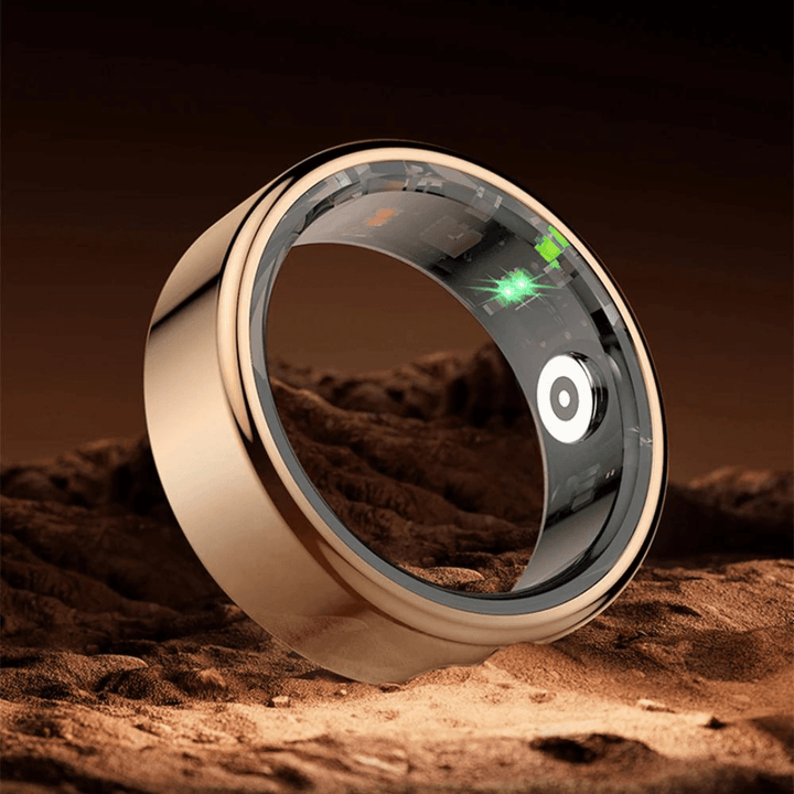Titanium Health Tracker Ring - VitaRing-Black-18.1mm = 0.713 inches-Nora Luxe