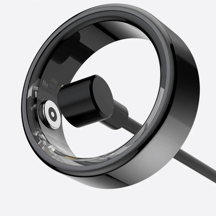 Titanium Health Tracker Ring - VitaRing-Black-18.1mm = 0.713 inches-Nora Luxe