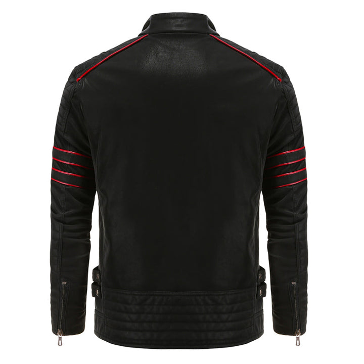 Titanium Rogue Leather Jacket - Hugh-Black-S-Nora Luxe