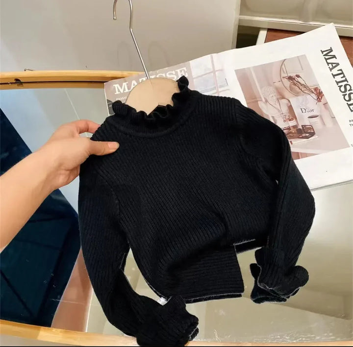 Toddler Cotton Sweater – Soft and Comfortable Toddler Clothing-Black-80 for 12-18 Months-Nora Luxe