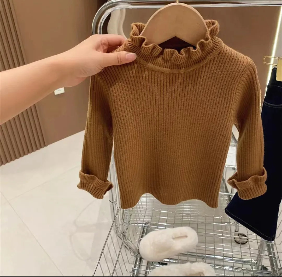 Toddler Cotton Sweater – Soft and Comfortable Toddler Clothing-Brown-80 for 12-18 Months-Nora Luxe