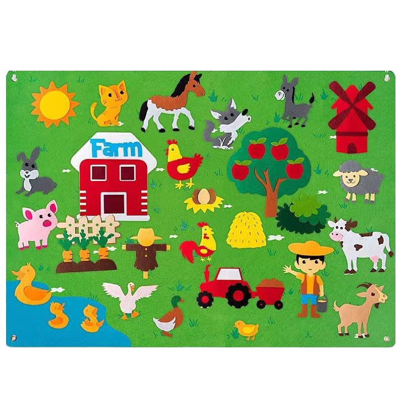 Toddler Felt Board - FantasyFelt-Farm-Nora Luxe